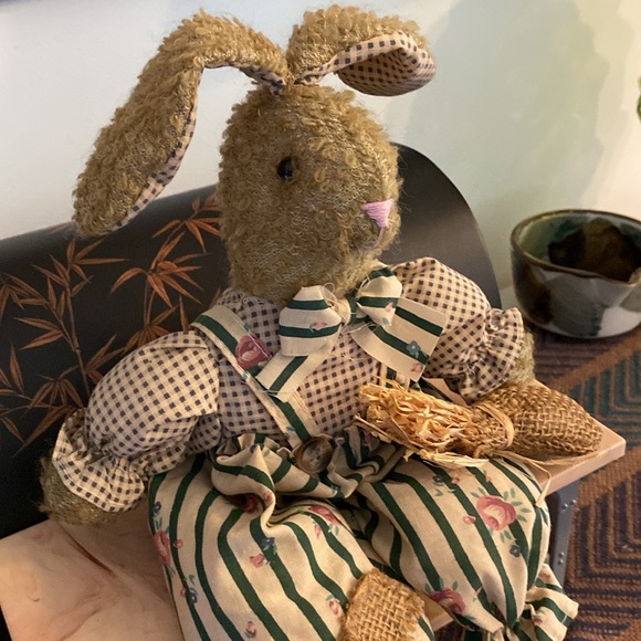 Vintage Primitive/Folk Art/Country “Bunny in Bloomers” - Picture 4 of 16